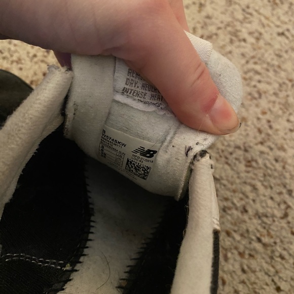 New balance 574 sneakers black size women’s 8 - Picture 5 of 7